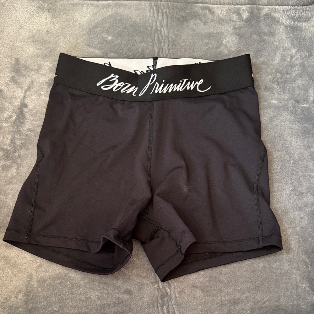 Born Primitive Grit Meets Grace Women's Black Bike Shorts